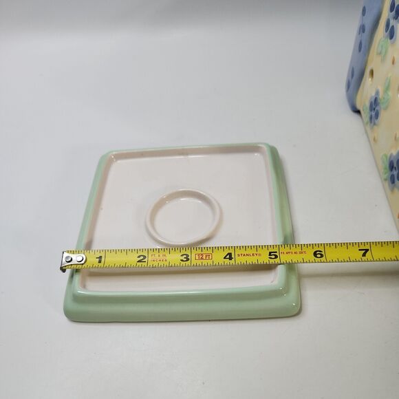 Pfaltzgraff Summer Breeze 2 Pc Large Candle Holder Tealight Votive Lantern - Picture 7 of 11